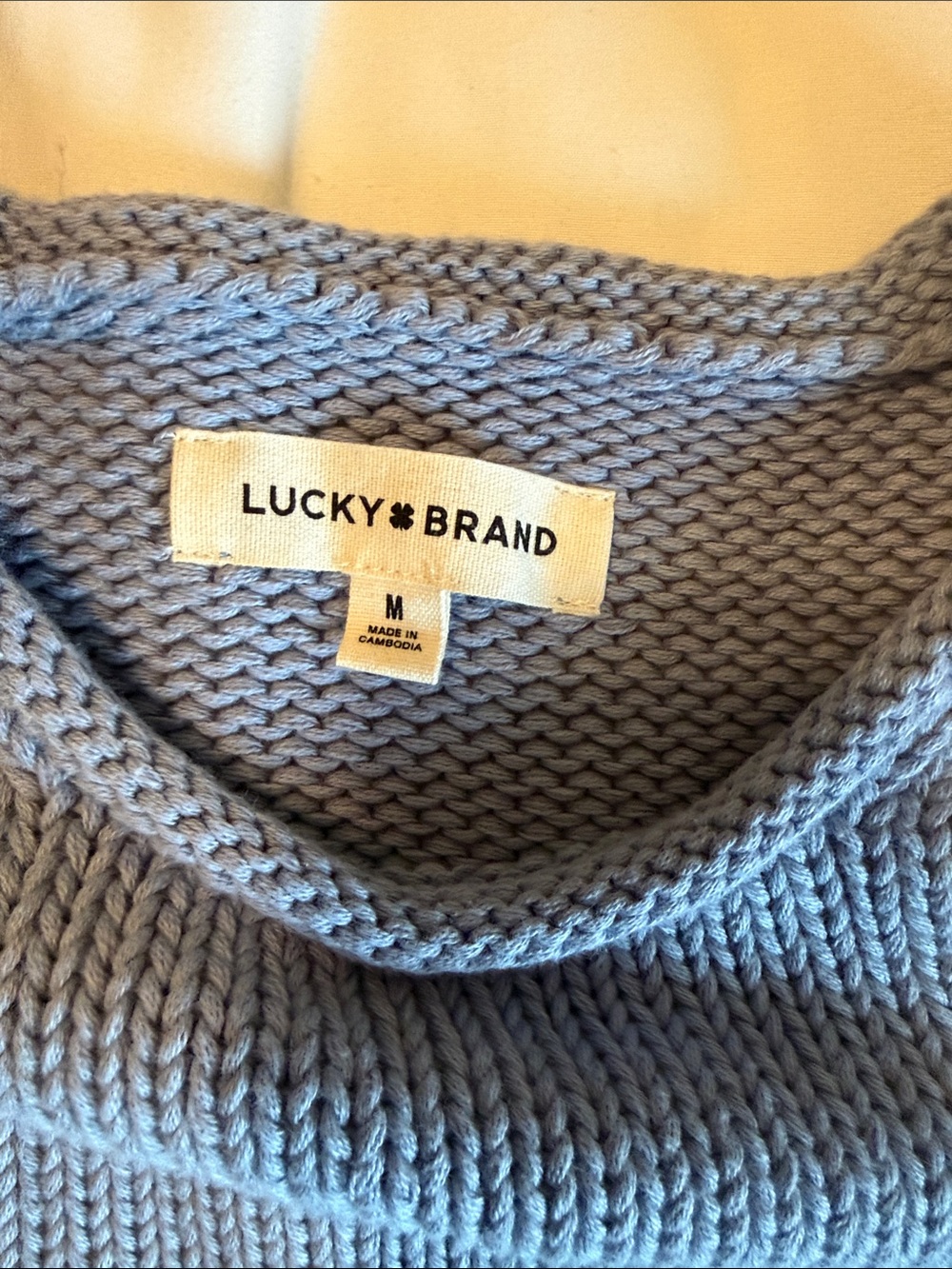 Lucky brand Sleeveless Knit Tank Top in Dusty Blue - Picture 2 of 3